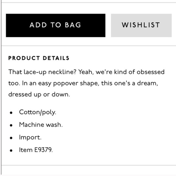 MADEWELL~Libra Lace Up Tee~M - Picture 2 of 8